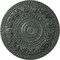 Ekena Millwork Rose Ceiling Medallion (Fits Canopies up to 13 1/2"), 33 7/8"OD x 2 3/8"P, Athenian Green Crackle CM33ROAGC - alternate 1